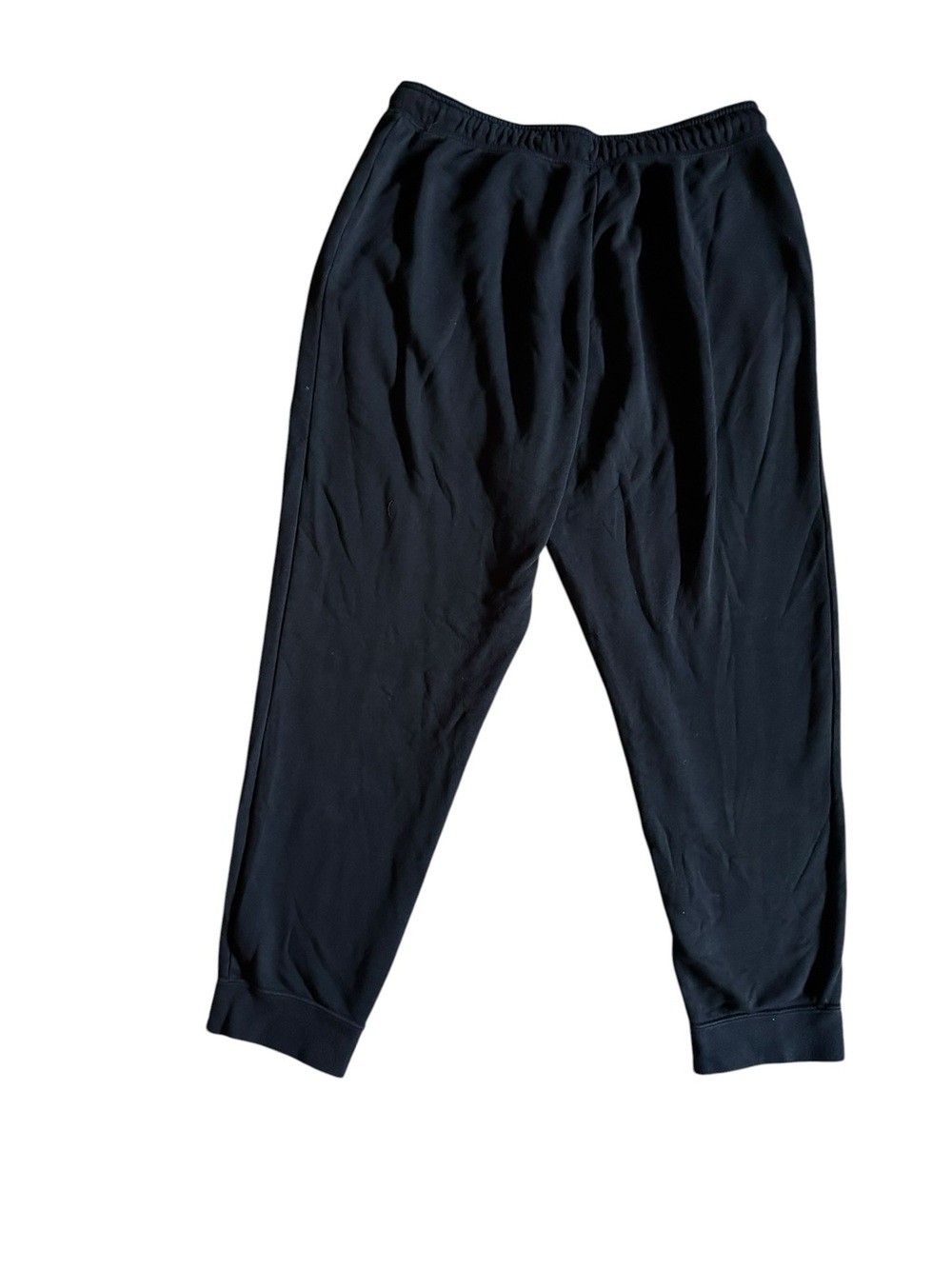 Nike Sportswear Black Fleece Jogger Sweatpants Men’s Large Tapered Swoosh - Picture 3 of 5